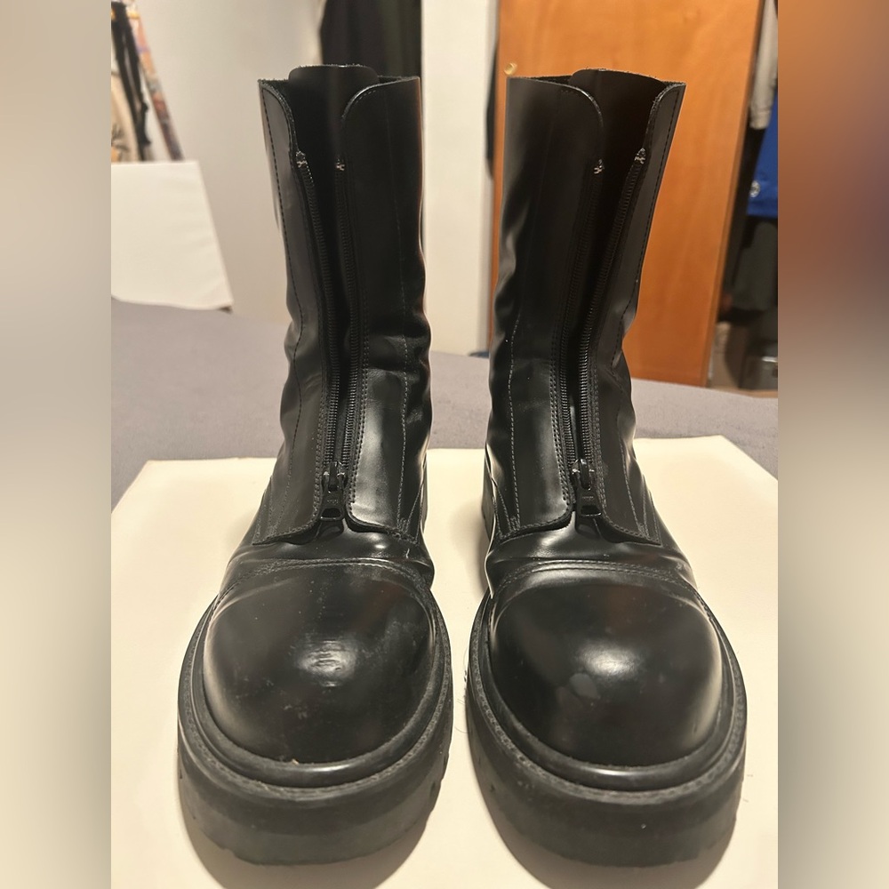 RARE Vetements Combat Boots Size 13 steel toe heavy duty - Picture 2 of 10